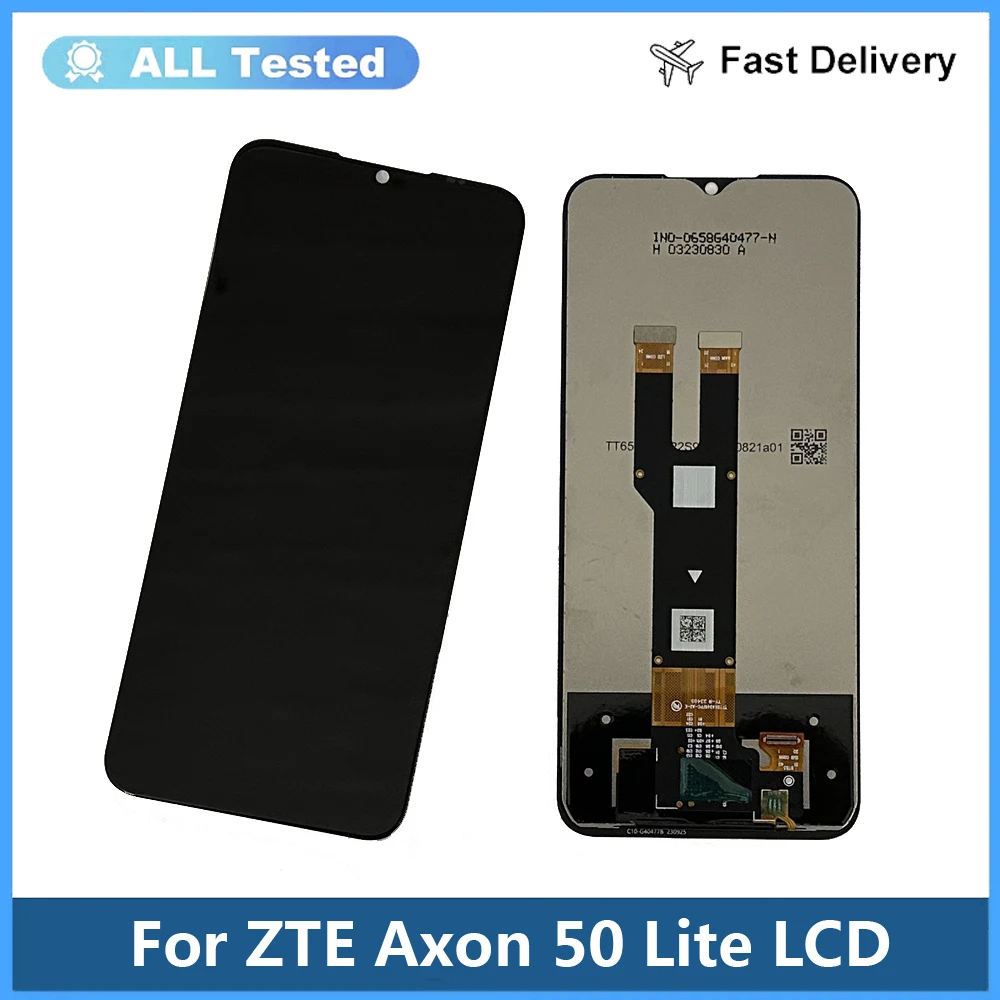 6.6 Inch Black For ZTE Axon 50 Lite 8050 LCD DIsplay Touch Screen Digitizer Panel Assembly Replacement Parts