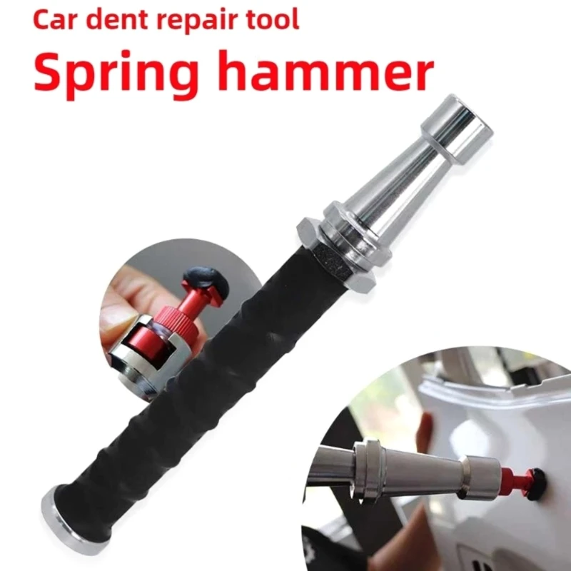 

27-38CM Built-in spring Telescopic Small Pull Hammer Car Dent Repair Sliding Hammer Mini Anti-Skating Pull Hammer Tool