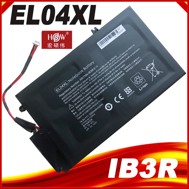 EL04XL Laptop Battery ELO4XL HSTNN-IB3R UB3R TPN-C102 For HP ENVPR4 I5-3317U ENVY 4 4T-1000 Envy TouchSmart 4