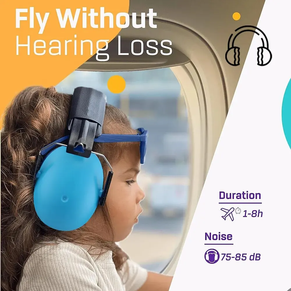 Kid Ear Protection Baby Noise Earmuffs Noise Reduction Ear Defenders Earmuff for Children Adjustable SNR 25dB Safety