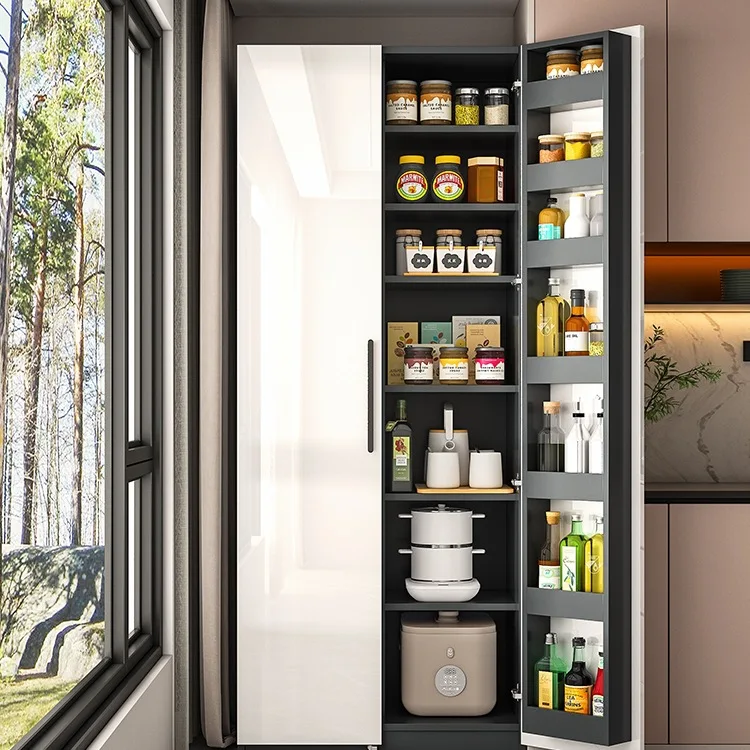 Solid wood corner cabinet, dining side cabinet, multi-functional locker, living room high cabinet, snack storage cabinet
