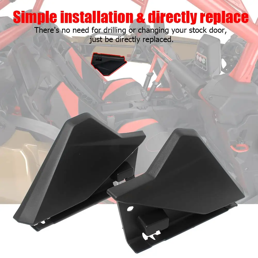 1 Pair UTV Half Lower Door Insert Panel ABS plastic For Can-Am MAVERICK MAX X3 4X4 TURBO R RR 2018-2022 Matte Black Accessories - view 5