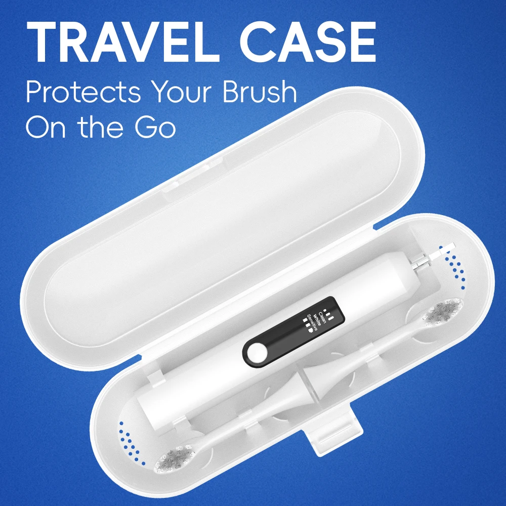 فرشاة أسنان كهربائية ذكية - 3 أوضاع ومؤقتين للدقائق، فرشاة أسنان تعمل بالطاقة قابلة لإعادة الشحن متوافقة مع رأس فرشاة Philips Sonicare #6