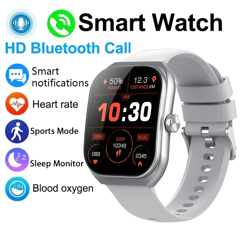 

Умные часы для мужчин и женщин, 120 спортивных режимов, смарт-часы с HD-сенсорным экраном 2,01 дюйма, водонепроницаемые по стандарту IP68, монитор сна, Bluetooth-вызовы