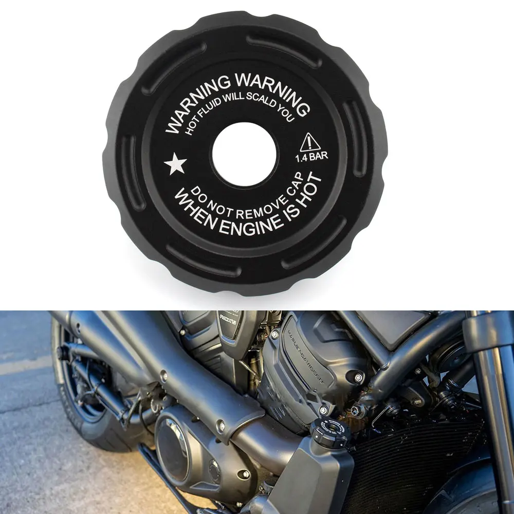 

Для RH1250s Sportster S 1250 RH 975 Nightster 975 2022 2021 новая крышка радиатора мотоцикла, крышка бака для воды, аксессуары для крепления