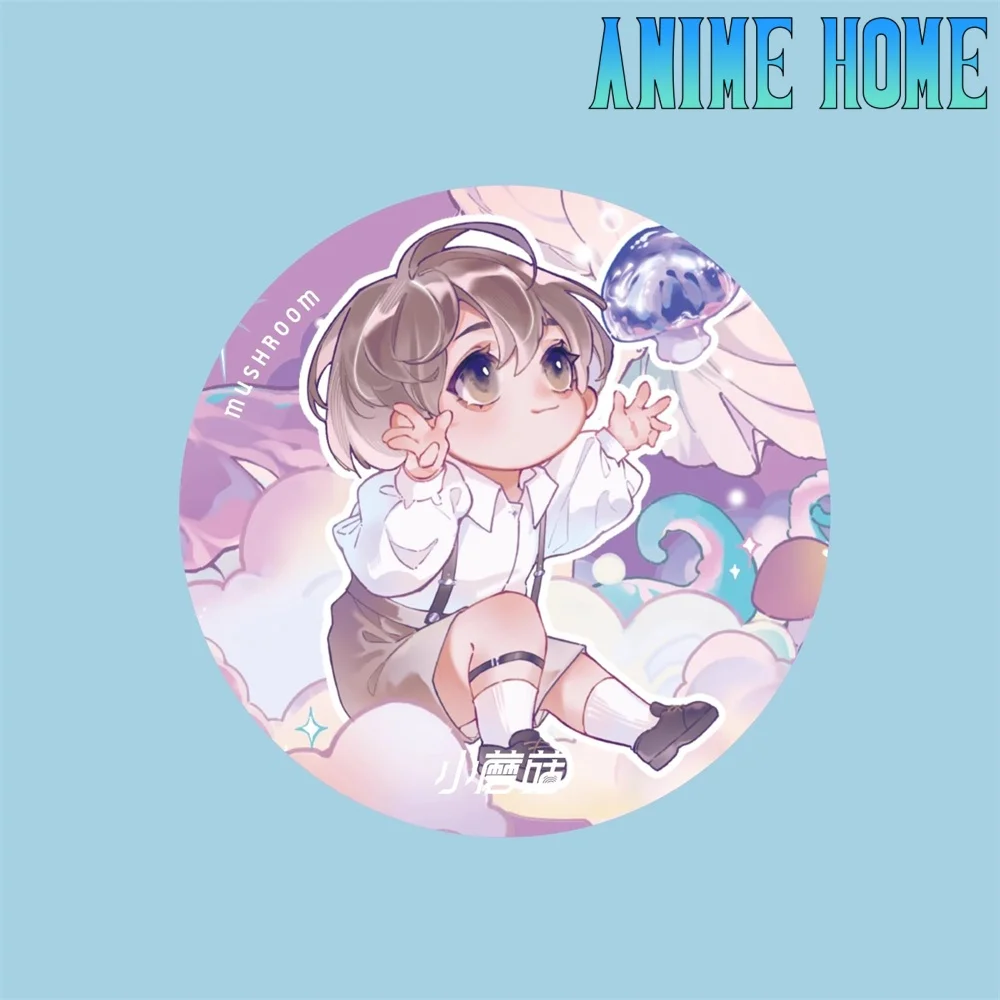 

Официальный аниме Little Mushroom Wrong, но Still Right Lu Feng An Zhe, плюшевый значок Baji, оригинальный подарок для косплея для детей