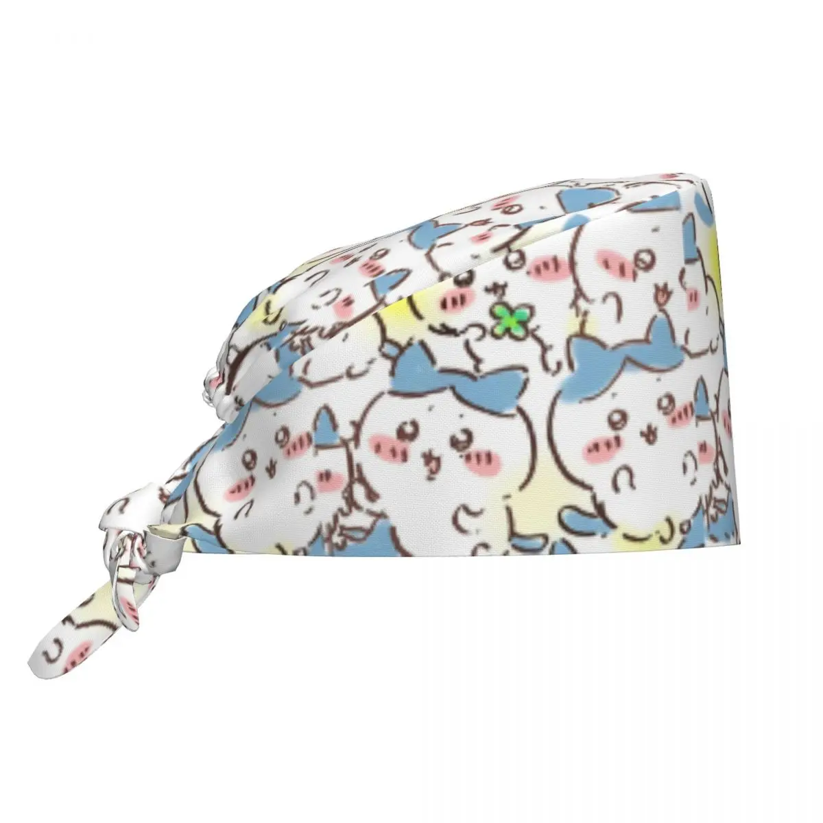 

Working Cap For Unisex Women Chiikawa Nurse Hat Soft Comfy Scrub Caps Novelty Bandage Tie Back Medical Hat