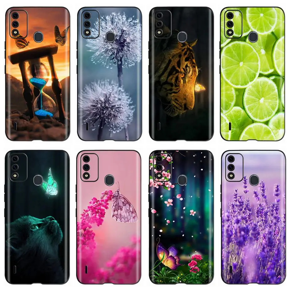 For ITEL A48 Case Stylish Painted Fundas Soft Silicone Matte Cover Phone Case For Itel A48 ItelA48 Back Cover 6.1'' Coque Bumper