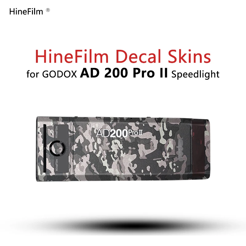 

Hinefilm Skin for Godox AD200Pro II Flash Sticker Decal Skin For Godox AD200ProII Camera Speedlite Wrap Cover AD200 Pro II Skin