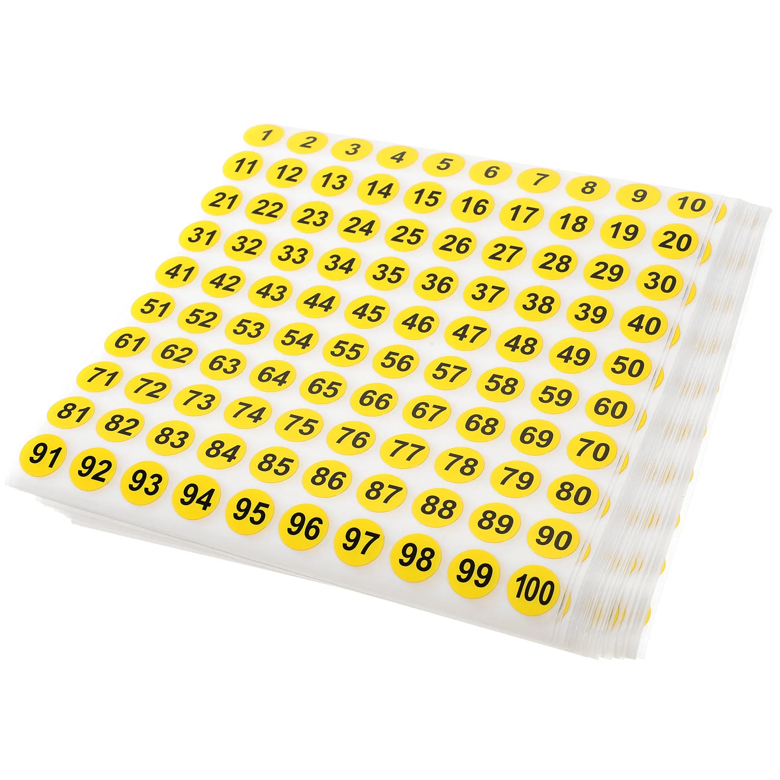 

Waterproof Digital Stickers Round Number Labels For Organizing Self-Adhesive Classification Stickers Coding Marking