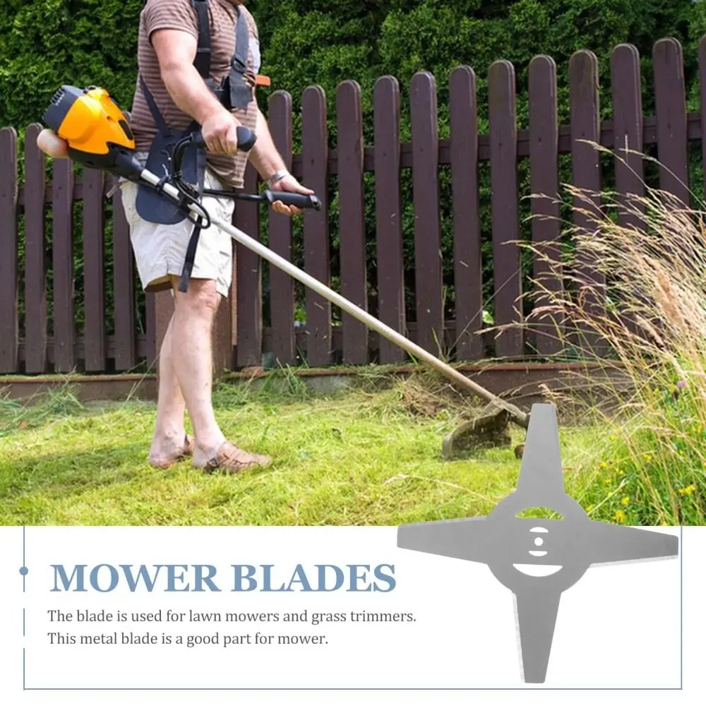 Manganese Steel Metal Grass String Trimmer Head Straight Blade High Performance Garden Tool Parts Alloy Teeth
