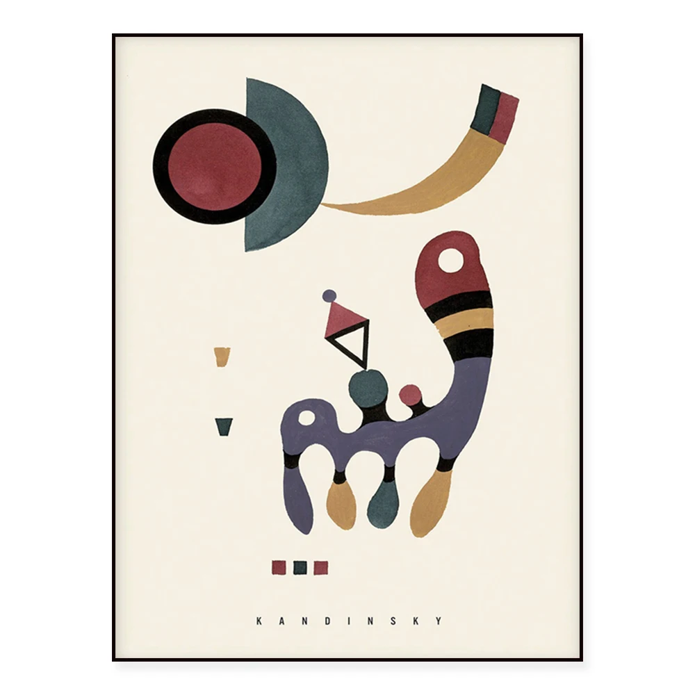 Wassily Kandinsky Art Print, Kandinsky Mager Gallery, Dessau Bauhaus, Museum Art Print Poster, Abstract Art