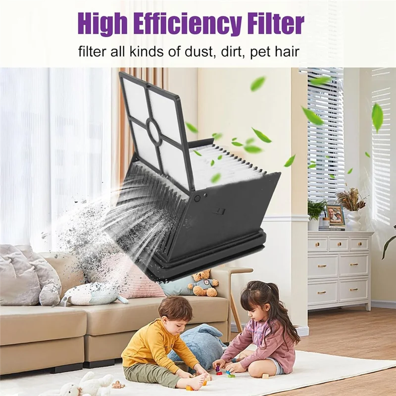 Комплект запасных частей T27C для пылесоса REDKEY W15 для влажной и сухой уборки, 2 роликовых щеток, 2 фильтра