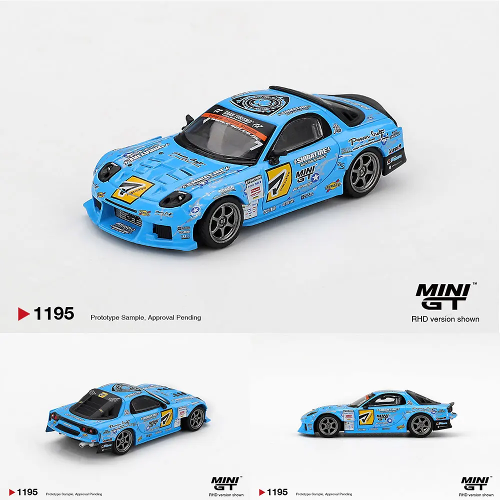 

Предзаказ: Коллекционная модель MINIGT 1/64 Mazda RX-7 RE-Amemiya 2025 D1GP, высококачественная литая машинка, подарок для мальчиков и взрослых