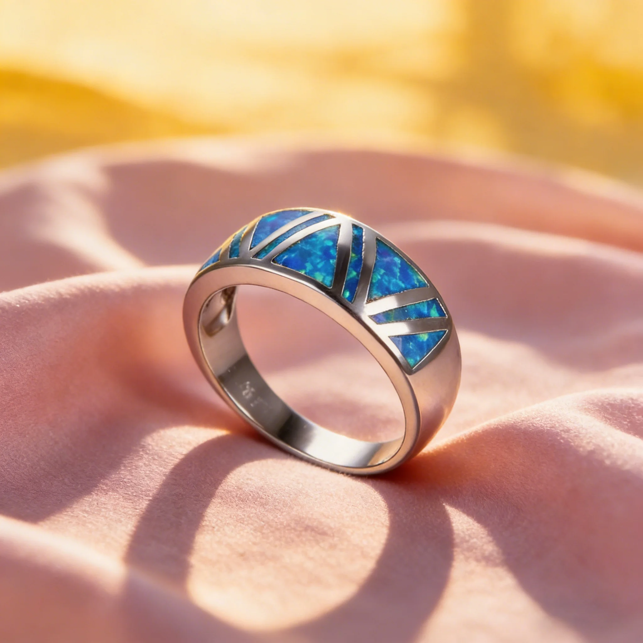 Euro Style Precious Fire Opal Gem Rings For Women & Men Wholesale Fine Jewelry 2025 New Fashion Opal Ring Daily Wear Party Gift
