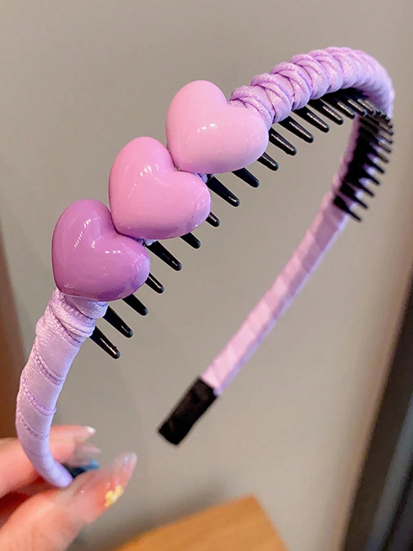 

3 шт. милых разноцветных повязок на голову в форме цветов и сердечек для девочек