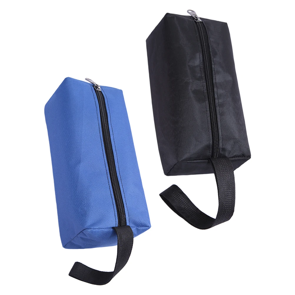 

2 Pcs Tool Bag Organizer Zipper Toolkit Repair Storage Oxford Cloth Pouch Waterproof Small Size Sturdy Practical