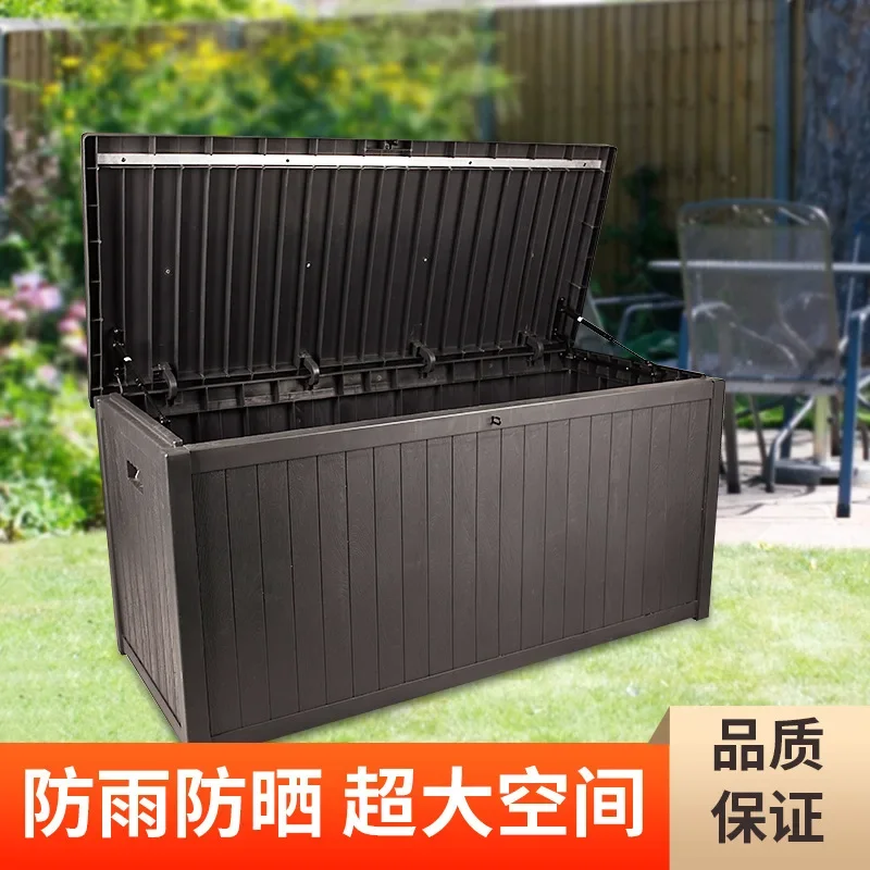 Outdoor storage box Waterproof, moisture-proof, sun-proof, garden finishing tools, courtyard sundries storage box, large