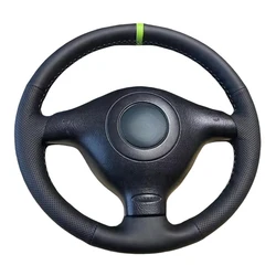 Customize Perforated Leather Car Steering Wheel Cover For Volkswagen VW Skoda Seat Leon MK1 Golf 4 IV Passat B5 Variant Polo