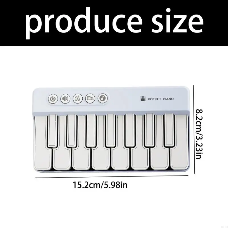 لعبة Portable Kids Piano Learning أداة آمنة للموسيقى للأطفال لتعزيز القدرات البصرية السمعية من خلال اللعب