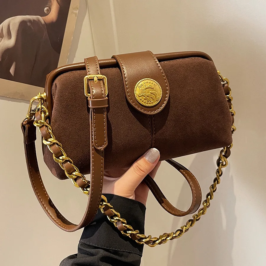 

2025 Минималистичная сумка-подушка, винтажный кошелек на плечо, стильная женская повседневная сумка-тоут, текстурированная сумка через плечо премиум-класса