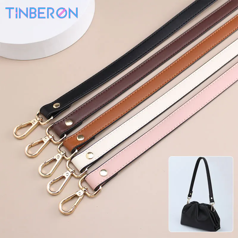 TINBERON Handbag Parts Accessories Handle Strap 54cm Underarm Bag Strap Woman Bucket Bag Replacement Leather Shoulder Bags Strap