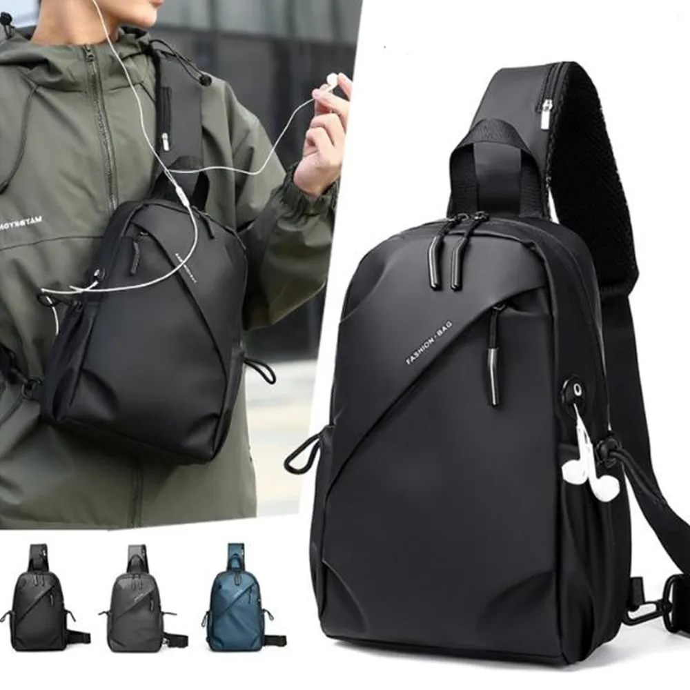 

Men's Crossbody Multifunctional Waterproof Shoulder Bag Casual Sports Chest Bag Small Backpacks