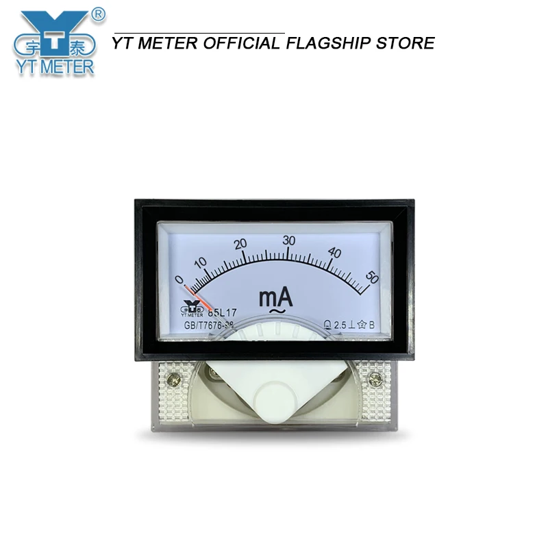 85L17 AC milliammeter 5mA 10mA 20mA 30mA 50mA 100mA 200mA 300mA 500mA black frame ammeter 40 * 70mm small current transformer