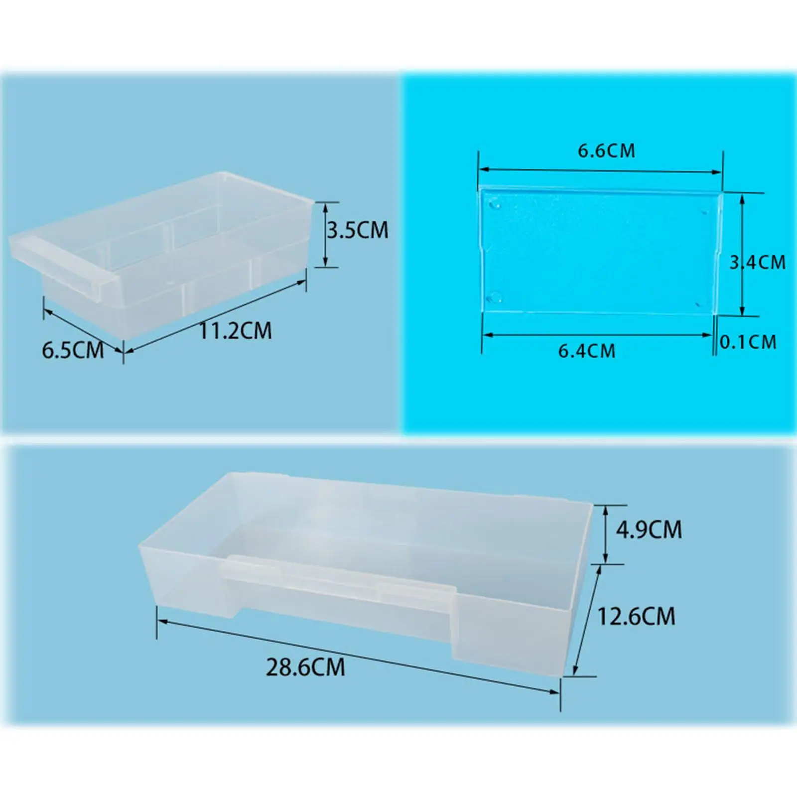 Modular Drawer Storage Cabinet Organizer Box with Dividers for Home Garage Office Workshop Organization