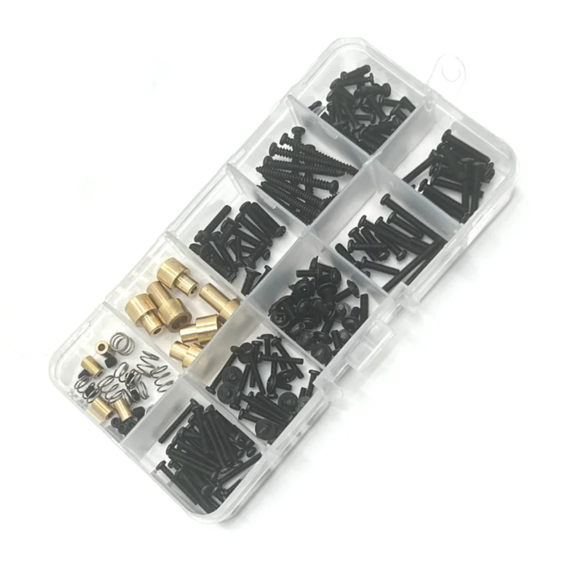 210PCS RC Car Parts Metal Upgrade Car Shell Height Column Screw Box Fit For MN MN168 MN82 LC79 Remote Control Car Accessories