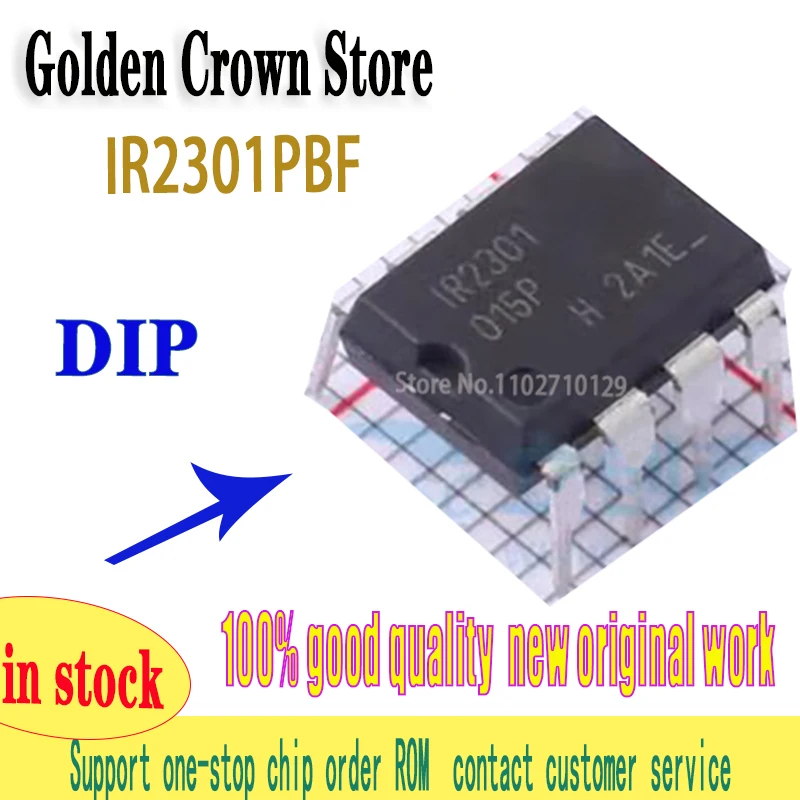 10pcs/lot IR2301 IR2301PBF DIP-8 100% New Original In Stock