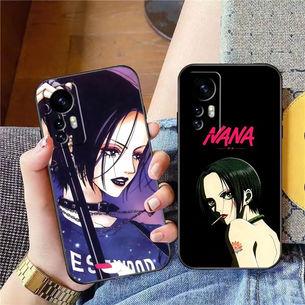 Nana Osaki on Purple Tie Dye Phone Case For Xiaomi Mi 13 12 12X 12T 11 11T 10 9 8 Pro Lite Plus TPU Case Funda Coque Shell Capa