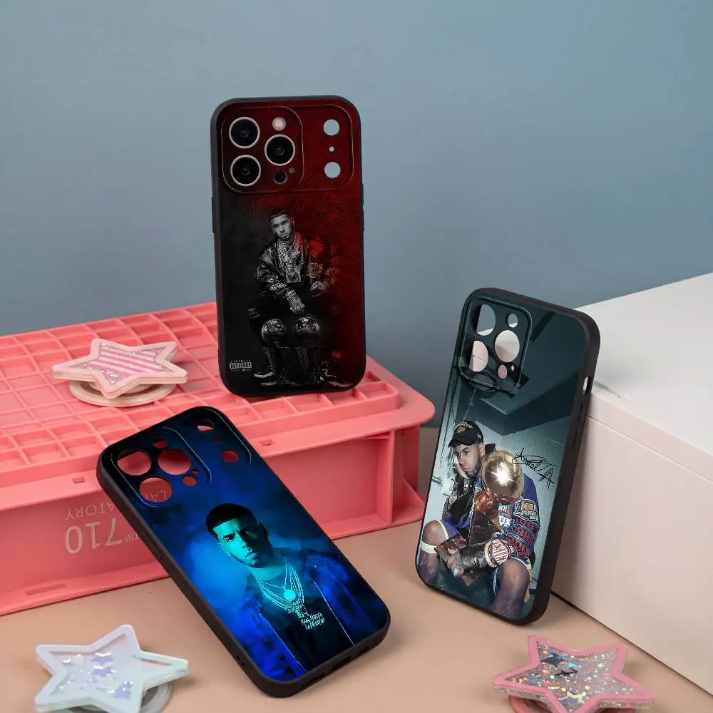 Rapper A-Anuel AA LLNM2 Phone Case For IPhone 18 17 16 15 14 13 12 Pro Max Air Shockproof And Non-slip Black Soft Case