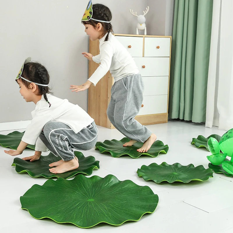 Sensory Training Tools Soft Lotus Leaf Pad Frog Jumping Foam Field Children's Outdoor Play Props Kindergarten Sports Games Toys