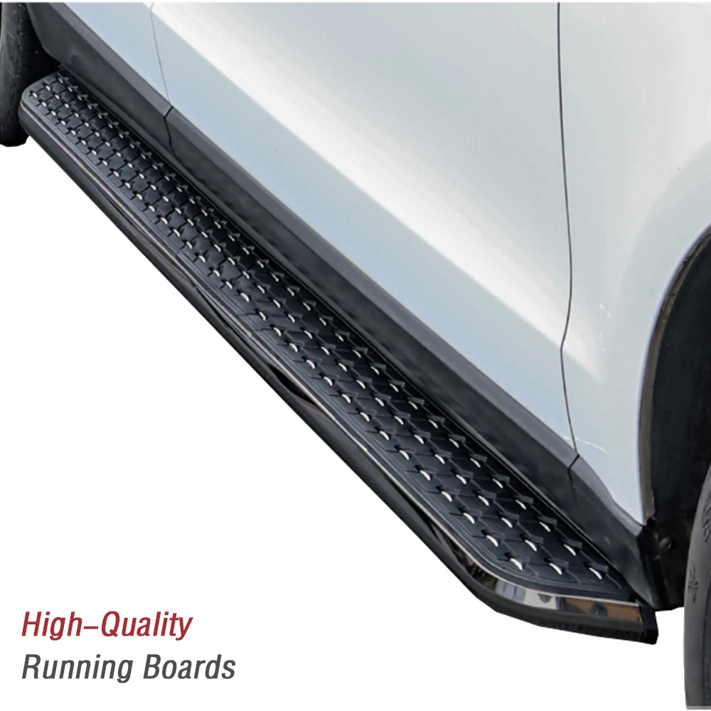 قضبان خطوة من الألومنيوم لسيارة Volkswagen VW ID.4 2020-2025 لوحات الجري دواسة جانبية بدون ملحقات الحفر #3