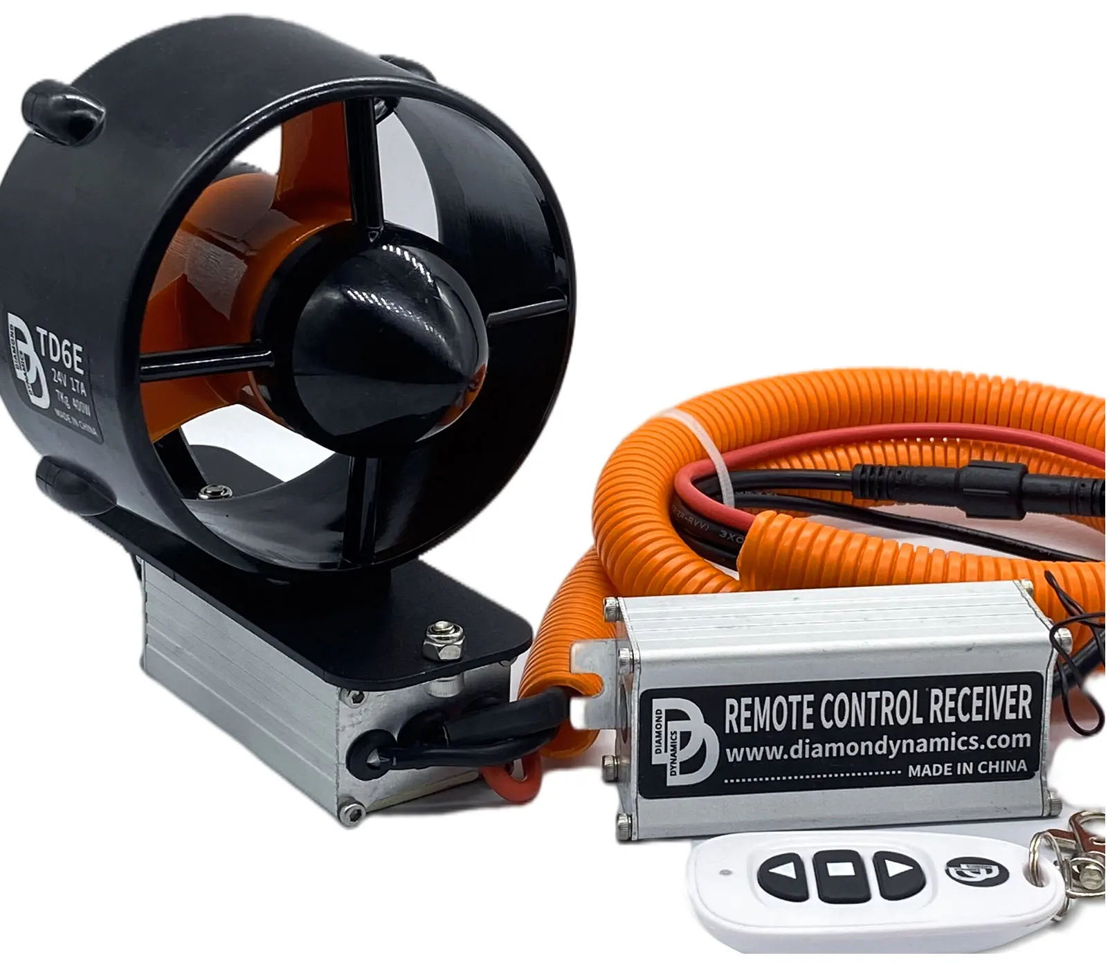 IP68 กันน้ํา ROV Thruster 24V 400W มอเตอร์แบบไม่มีแปรง |   อะแดปเตอร์สแตนเลสแรงขับขนาด 7 กก |   สําหรับเรือโดรนใต้น้ํา/AUV/RC