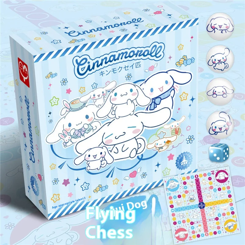 Gioco di scacchi volanti Sanrio Cinnamoroll Kuromi Regalo carino Studente Bambini Mini desktop Mini gioco multifunzionale Giochi da tavolo