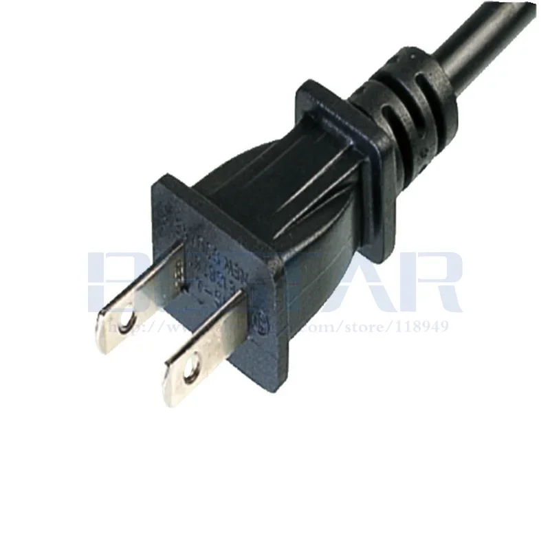 كابل طاقة NEMA 1-15P إلى IEC 320 C5، 2 Pin JP US Plug 2 Pole IEC 60320 C5 3 Prong AC سلك طاقة قصير للكمبيوتر المحمول كابل محمول 20 سم