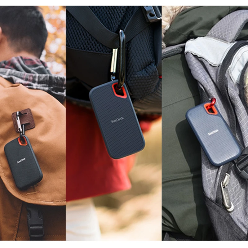 SanDisk E61 Extreme Портативный SSD 1 ТБ 2 ТБ 4 ТБ USB 3.2 Gen 2 Внешний жесткий диск Твердотельный диск SSD для настольного ноутбука