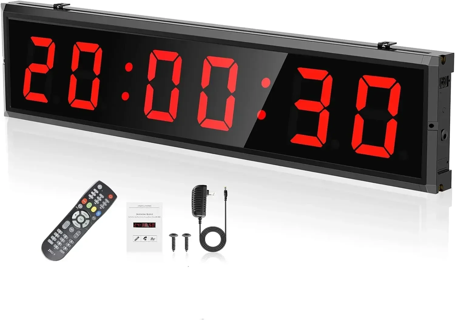 Seesii Gym Timer Cuenta regresiva/arriba Reloj de pared Cronómetro Temporizador de fitness