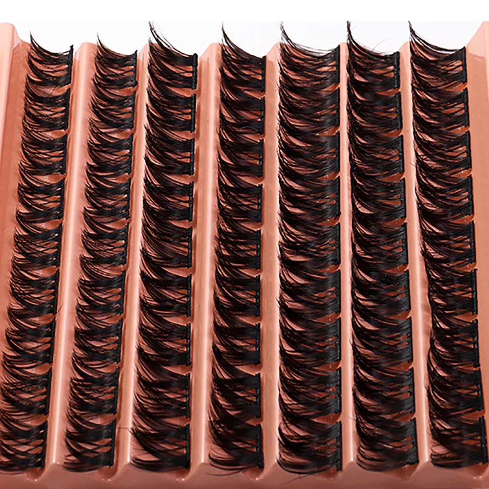 7-rzędowy nowy produkt DIY segmentowane sztuczne rzęsy, pojedyncze włosy kwiatowe, długie i gęste rzęsy do szczepienia krzyżowego