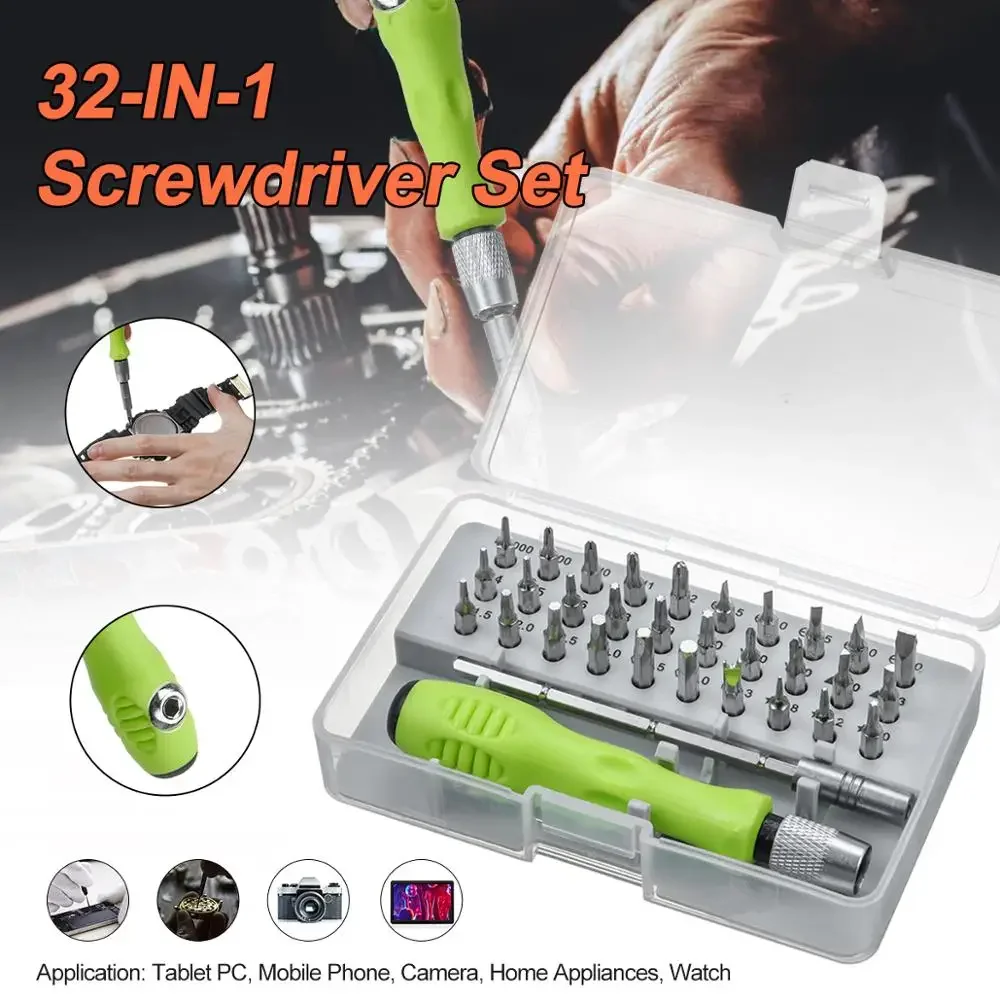 

Computer PC Mobile Phone Magnetic Bits Screwdriver Set 32-In-1 Screwdriver Set Multi