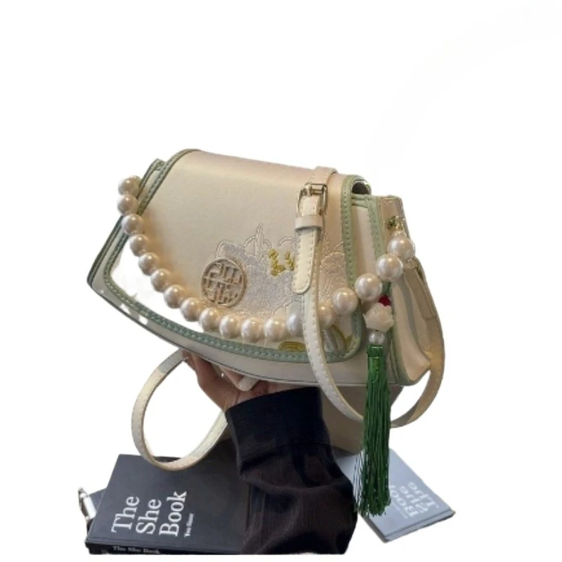 2026 Chinese Style Women\'s Bag Cheongsam Mother Bag Middle-aged All-in-one Large Capacity Single Shoulder Crossbody Handbag