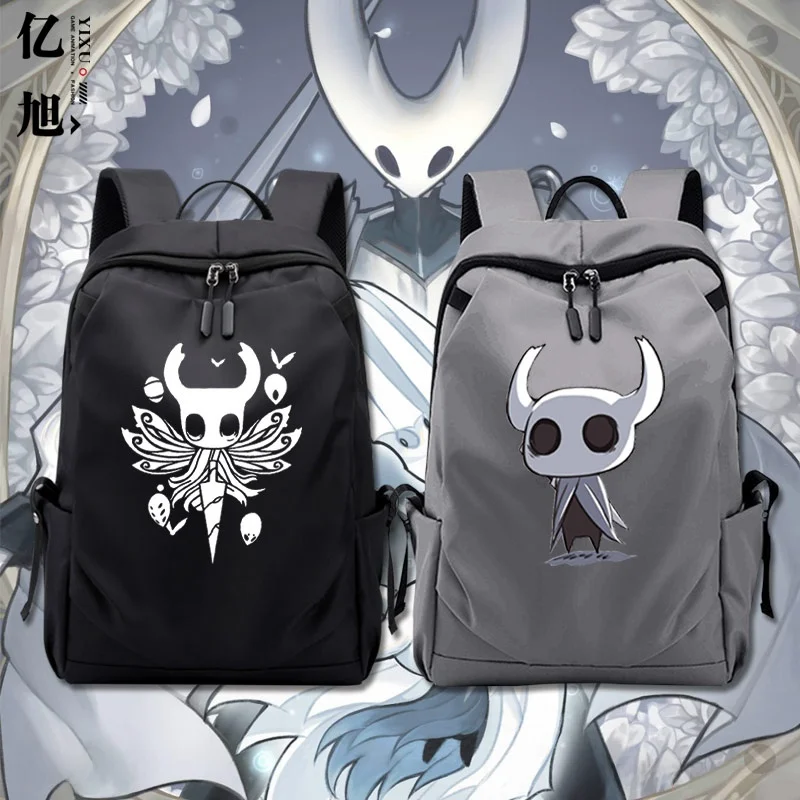 Large Capaci Student Bapa Double oulder Bag ex Nylon Fabric Sandbox Game Hollow Knight Boys Girls Youth Bookbag
