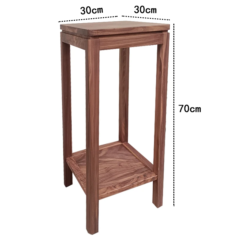 

Black walnut flower stand, double flower table, bonsai stand, floor-to-ceiling storage in the living room