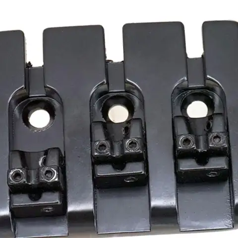Electric Bass Saddle Bridge Tailpiece Assembly Zinc Alloy Iron Four String for Bass Guitar Accessories
