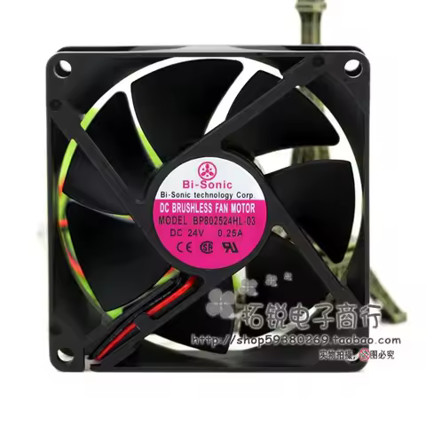 Bi-Sonic 8cm BP802524HL-03 24V 0.25a 8025 Max Airflow Rate Converter Cooling Fan