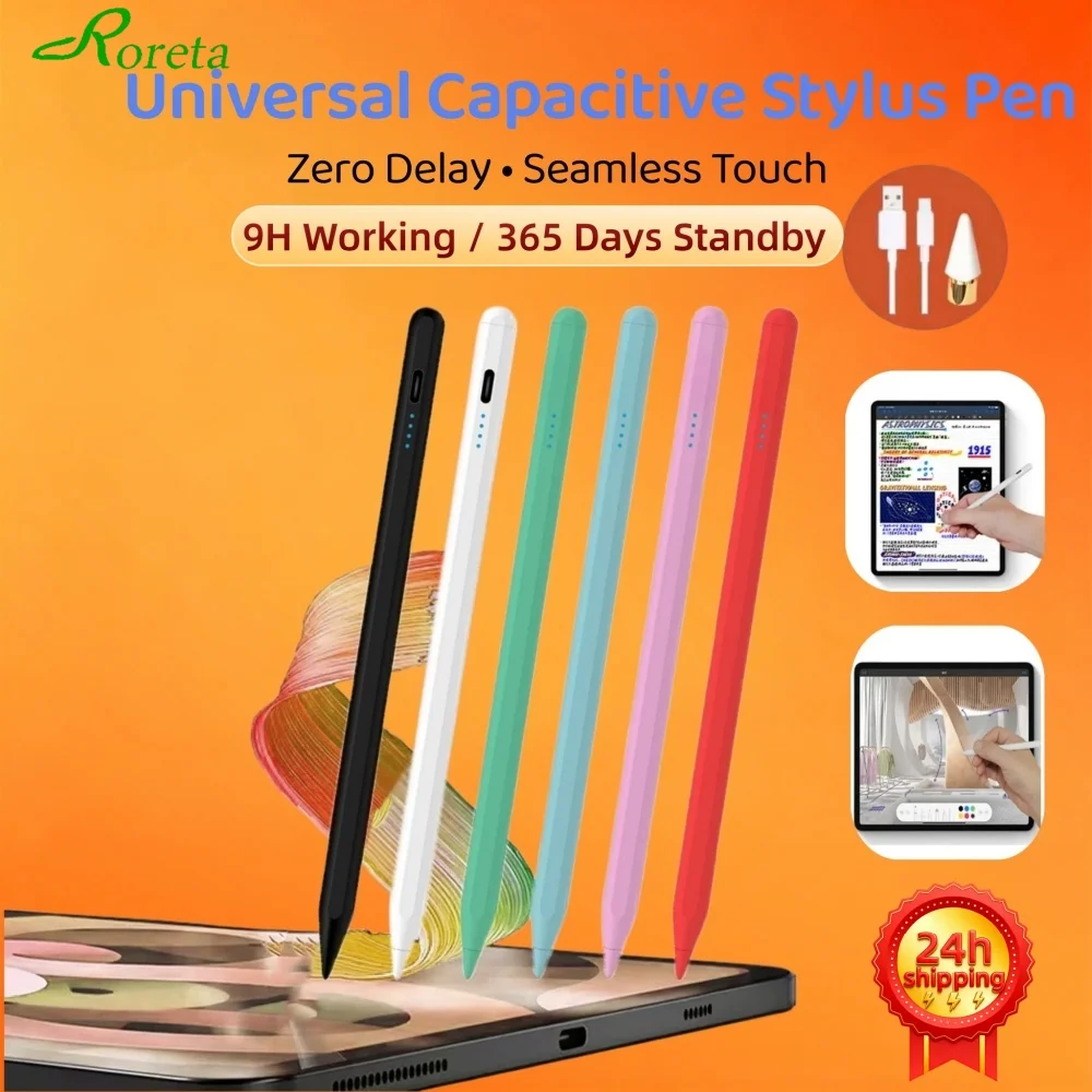 Universal Stylus For Android Ios Windows Ipad Pencil With Magnetic Adsorption Tablet Accessory For Huawei Xiaomi Samsung Pencil