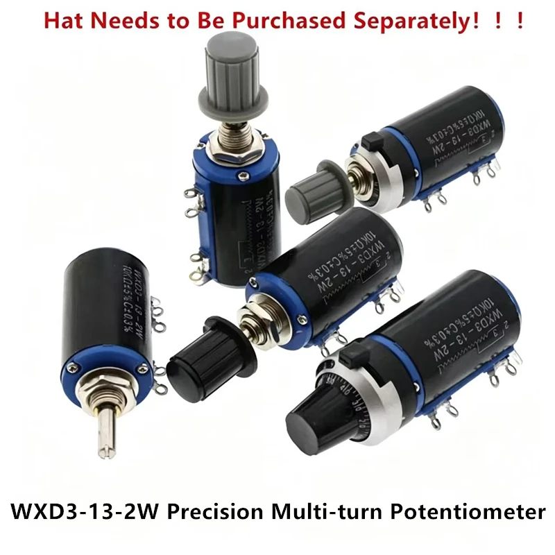 1PCS WXD3-13-2W Precision Multi-turn Potentiometer Wire Wound Slider Pot 100R/220R/1K/4.7K10K/22K/33K/47K/100K