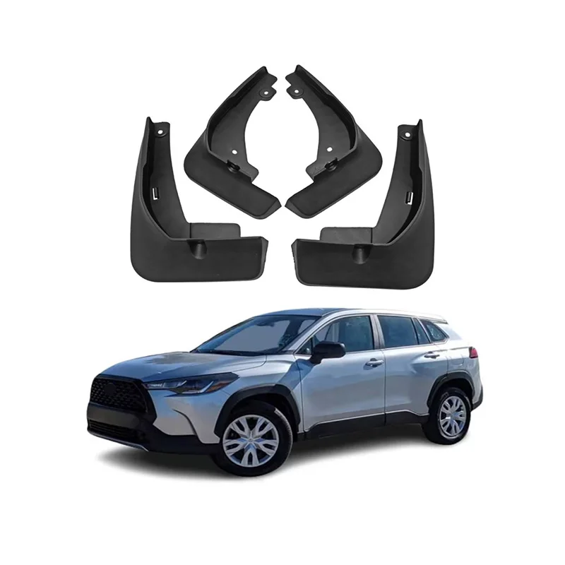 

4Pcs Black Splash Guards Mud Flaps Mudguards for Toyota Corolla Cross 2020 2021 2022 2023 2024 Mud Guard